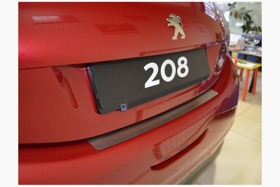 Peugeot 208 2012–2019 Achterbumperbeschermer Natanika (RVS) Image