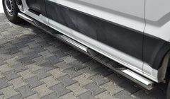 Volkswagen Crafter 2016– Sidebars (set van 2, RVS) Ø60, Lang/Extra Lang foto 1