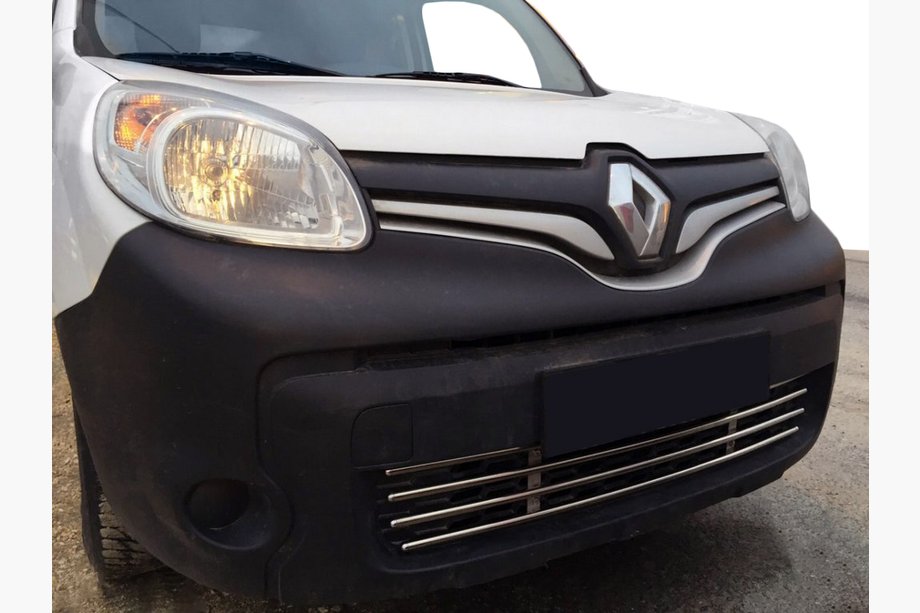 Renault Kangoo 2008–2020 Eendelige bumpergrille (RVS) Image