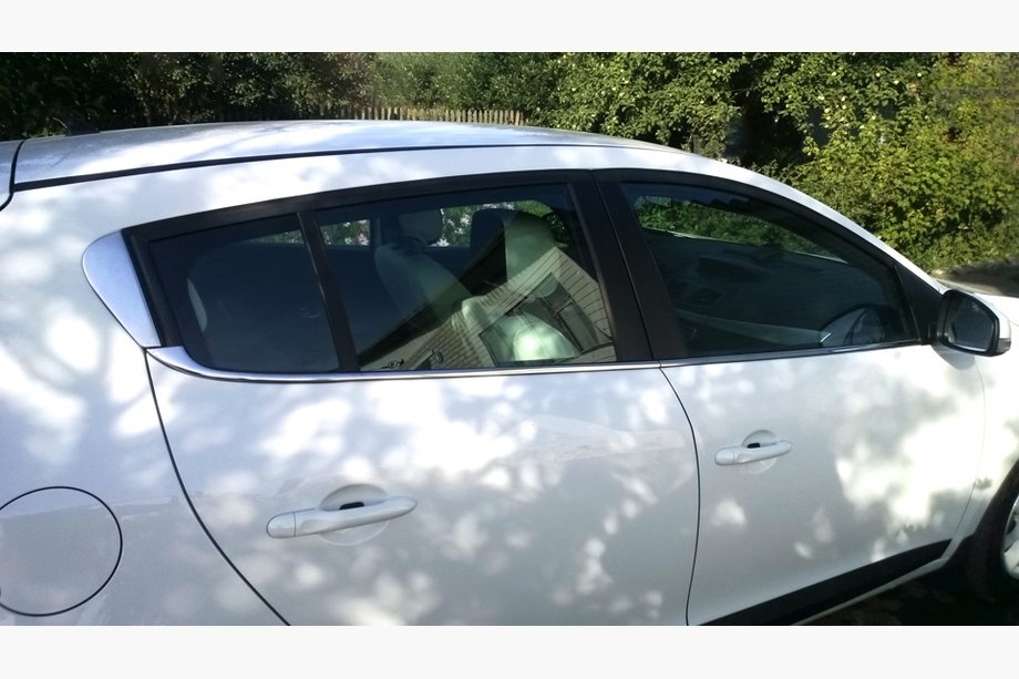 Renault Megane III 2009–2016 Onderste raamlijsten (HB, 6 st., RVS) Image