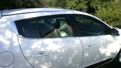 Renault Megane III 2009–2016 Onderste raamlijsten (HB, 6 st., RVS) foto 1