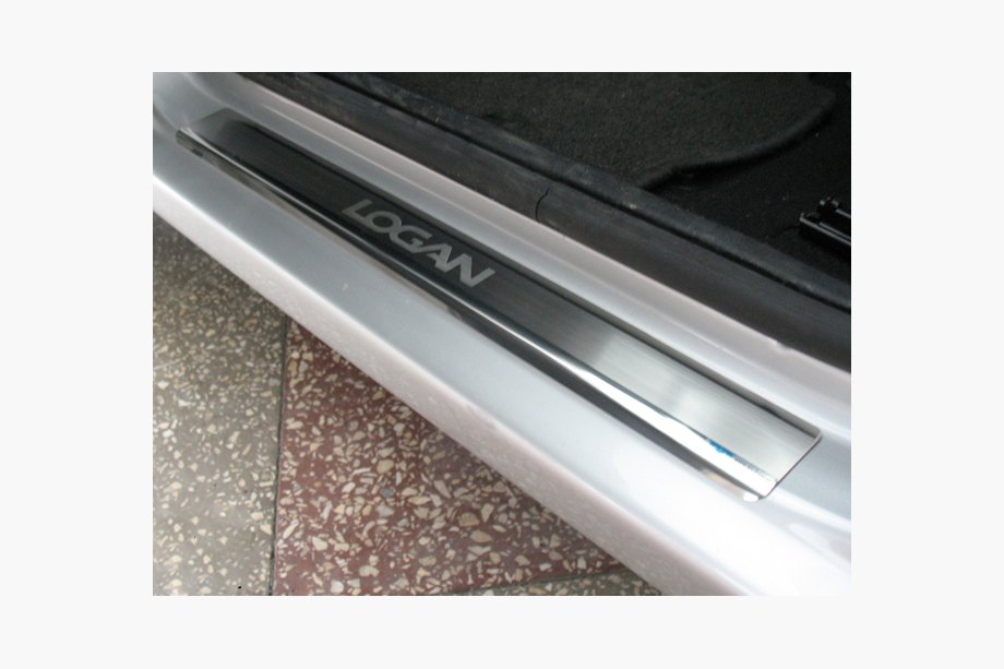 Renault Logan I 2008–2013 Nataniko RVS dorpellijsten (set van 4) Premium - 3M tape, 0,8 mm Image