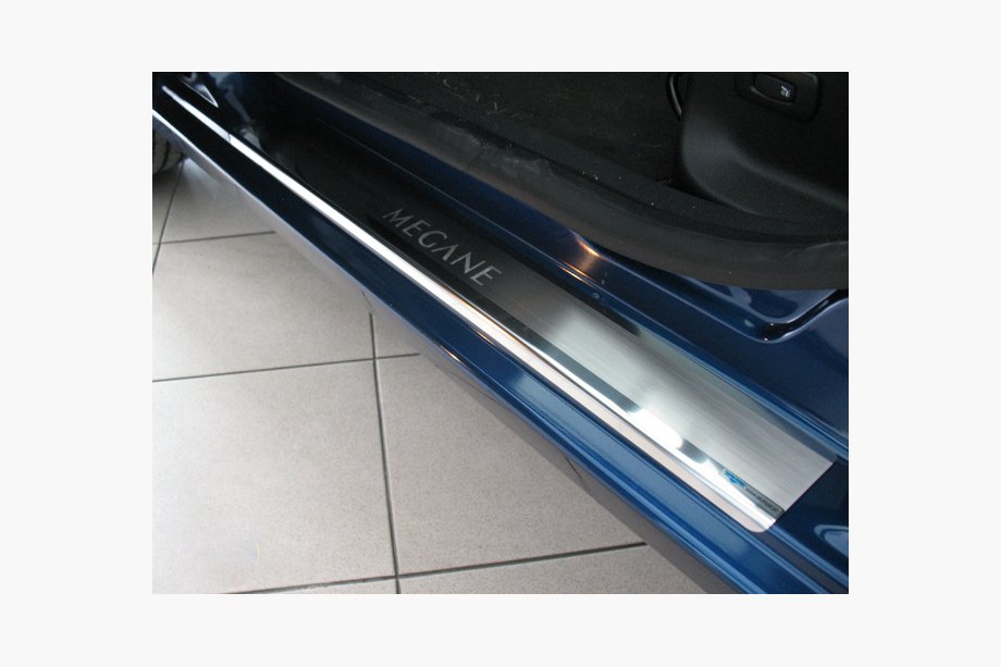 Renault Megane III 2009–2016 Nataniko RVS dorpellijsten (set van 4) Premium - 3M tape, 0,8 mm Image
