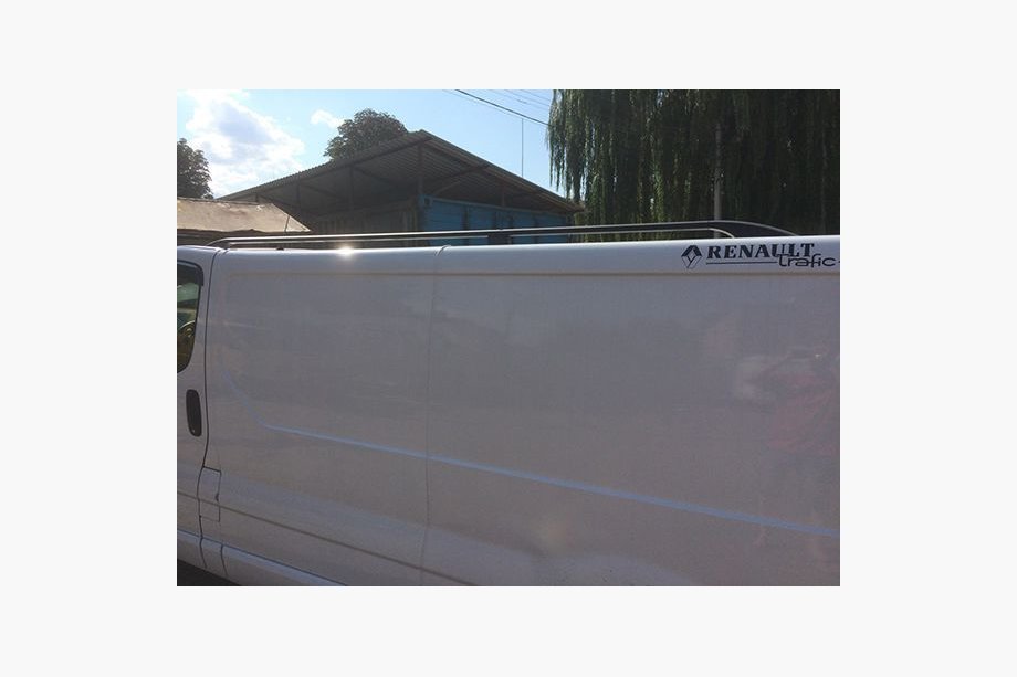 Renault Trafic 2001–2015 Zwarte dakrails Lang, gietijzeren voeten Foto 9