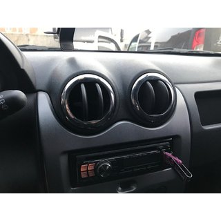 Omlijsting voor interieur ventilatieroosters (4 st., RVS) Dacia Duster 2008–2018 foto 1