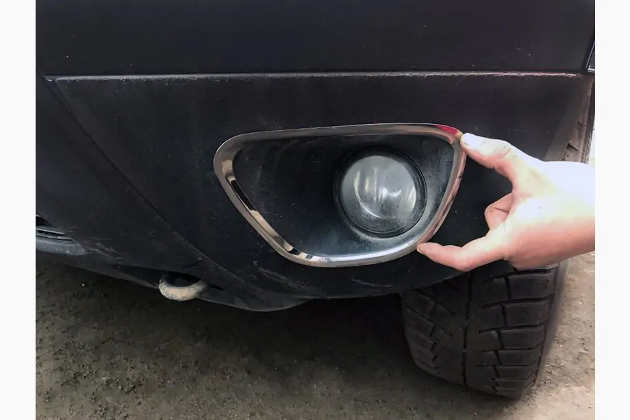 Renault Duster 2008–2017 Chroom sierlijsten voor mistlampen 2008-2013 (2 stuks, RVS) Image