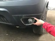 Renault Duster 2008–2017 Chroom sierlijsten voor mistlampen 2008-2013 (2 stuks, RVS) foto 2