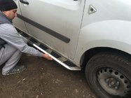 Renault Kangoo 2008–2020 Zijsteps Vison (2 st., aluminium/RVS) foto 2