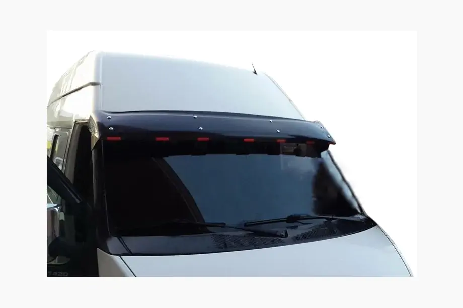 Ford Transit 2000–2014 Voorruitvizier (zwart hoogglans, 5 mm) Image