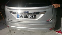 Ford Focus II 2008–2011 RVS sierlijst voor achterklep (HB) foto 3