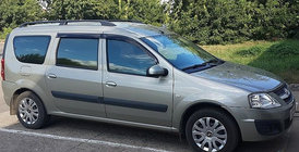 Renault Logan MCV 2005–2013 Raamdeflectoren (4 stuks, HEKO) foto 1