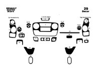 Renault Master 2011–2023 Dashboard sierlijsten (grote set) foto 2