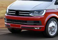 Volkswagen T6 2015–2024 RVS sierlijsten voor bumperrooster 2015-2019 (3-delig) foto 1