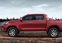 Toyota Hilux 2015– Raamomlijsting (4-delig, RVS) foto 1