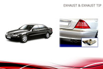 Mercedes S-Class W220 1998–2005 Uitlaattips V2 (2 stuks) foto 7