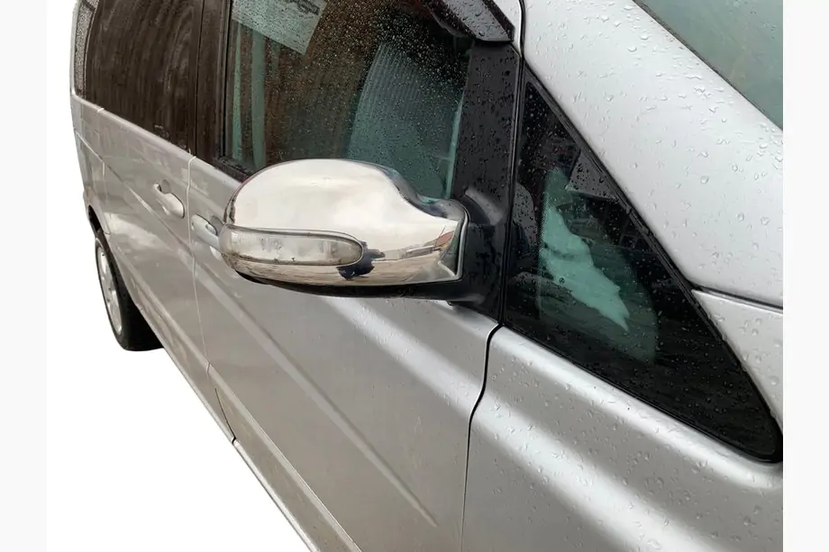 Mercedes Viano 2004–2014 RVS spiegelkappen (2004-2010, Viano, 2 stuks) Foto 1