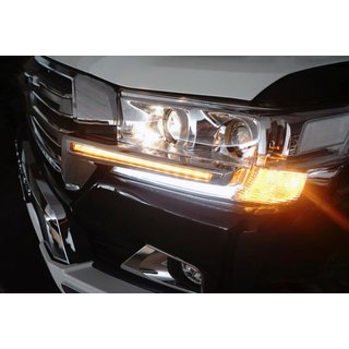 Koplampwimpers met LED (2016↗) Toyota Land Cruiser 200 2007–2021 foto 3