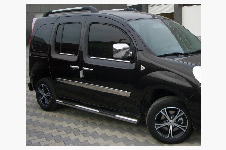 Renault Kangoo 2008–2020 Sidebars BB002 (2 stuks, RVS) 60 mm, lange wielbasis Image