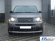 Range Rover Sport 2005–2013 Voorste enkelvoudige bullbar (RVS) foto 2