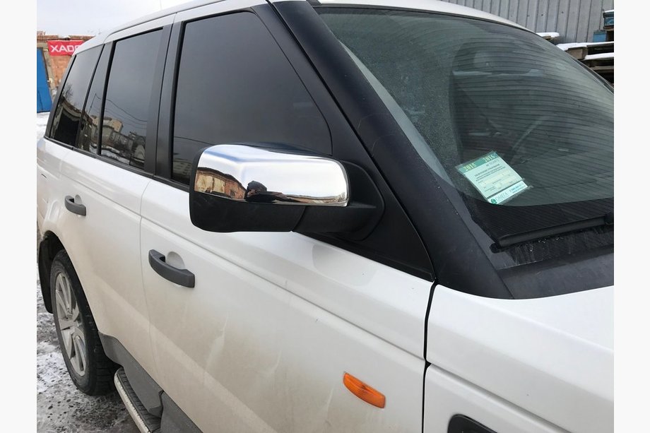 Land Rover Discovery III 2004–2009 RVS spiegelkappen (2 stuks) Foto 2