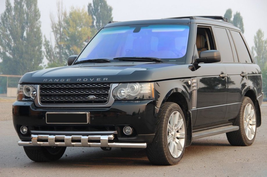 Range Rover III L322 2002–2012 Voorste bullbar ST015 (RVS) Image