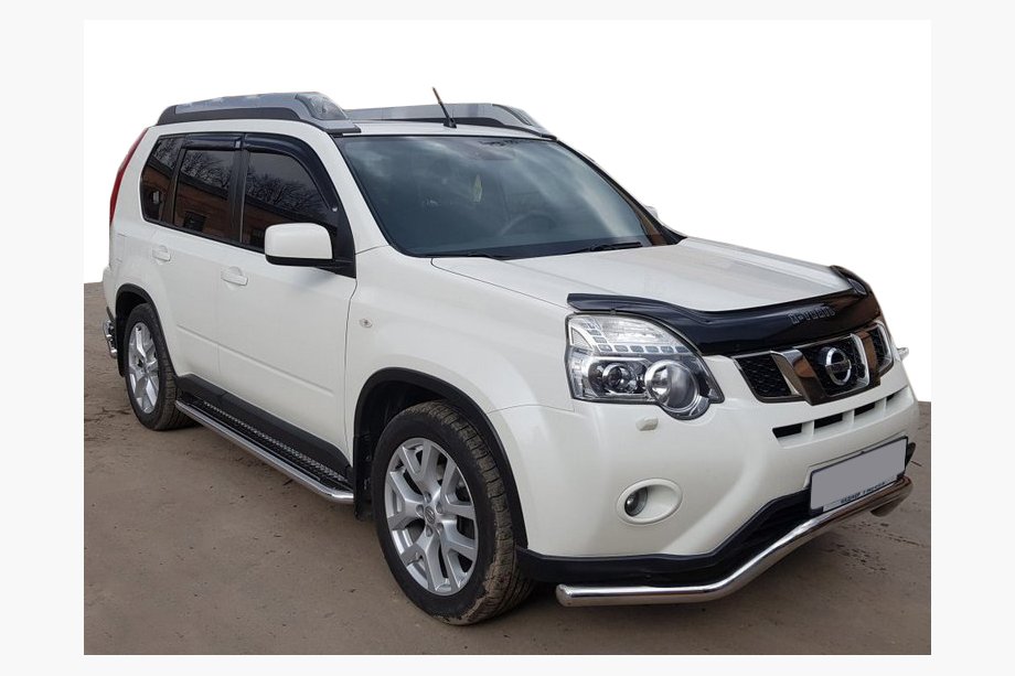 Nissan X-trail T31 2007–2014 Voorbeschermbeugel ST007 (RVS) Image