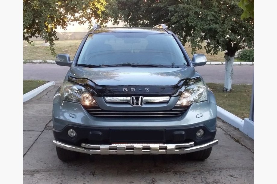 Honda CR-V 2007–2011 RVS voorbumperbescherming ST015 Image