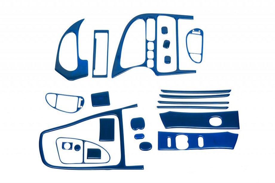 Mazda 323 1977–2003 Dashboard sierlijsten (blauw, F 1994-1997) Image