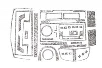 Volkswagen T6 2015–2024 Dashboardafdekkingen (2015-2019) Aluminium foto 2