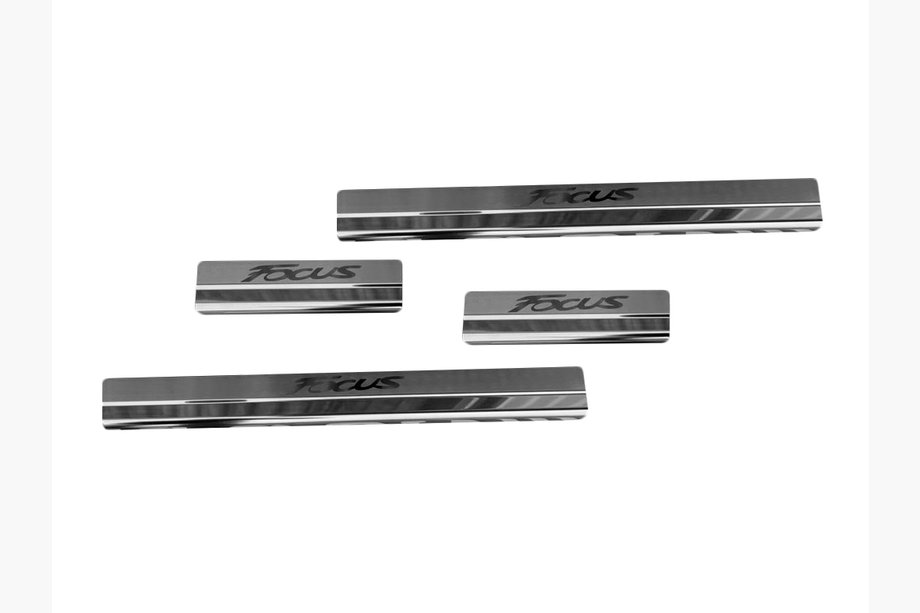 Ford Focus III 2011–2017 Nataniko instaplijsten (4 stuks, RVS) Premium - 3M tape, 0,8 mm Image