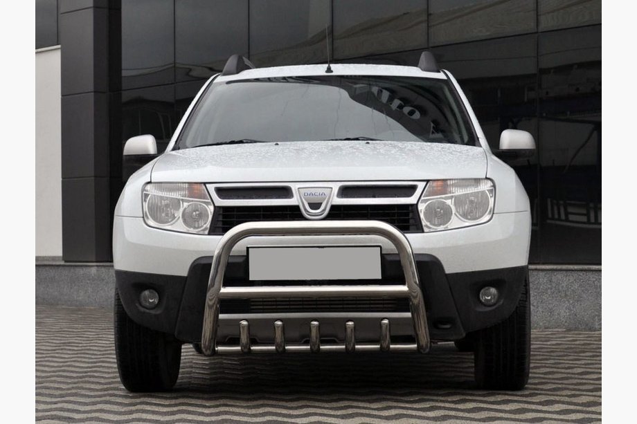 Renault Duster 2008–2017 Bullbar zonder opschrift QT006 (RVS) Image