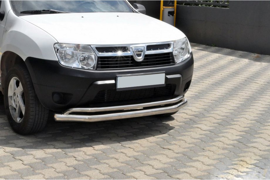 Renault Duster 2008–2017 Frontbescherming ST017 (RVS) Image