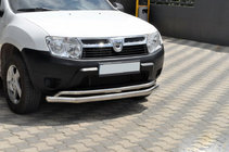 Renault Duster 2008–2017 Frontbescherming ST017 (RVS) foto 1