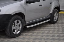 Dacia Duster 2008–2018 Fullmond zijtreden (set van 2, aluminium profiel) foto 1