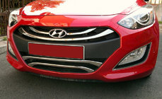 Hyundai I-30 2012–2017 RVS sierlijsten voor onderrooster type 2 foto 1