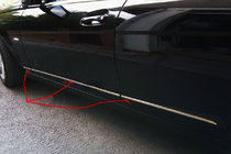 Mercedes C-klasse W204 2007–2015 AFGEPRIJSD! RVS afdeklijsten voor de deurlijsten foto 1