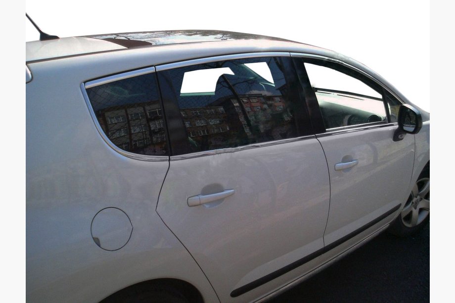 Peugeot 3008 2008–2016 Raamomlijsting (met achterste kwartierruit, 8 stuks, RVS) Image