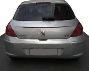 Peugeot 308 2007–2013 Chromen strip boven kenteken (RVS) foto 1