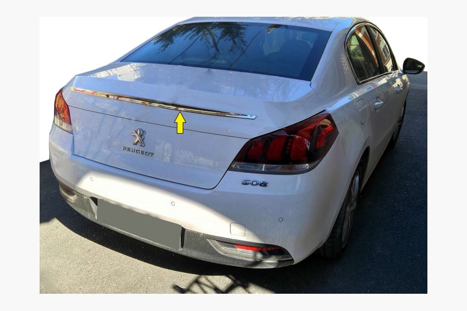 Peugeot 508 2010–2018 Bovenste chroomstrip (RVS) Image