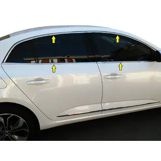 Complete raamomlijsting (Sedan, 12 stuks, RVS) foto 2