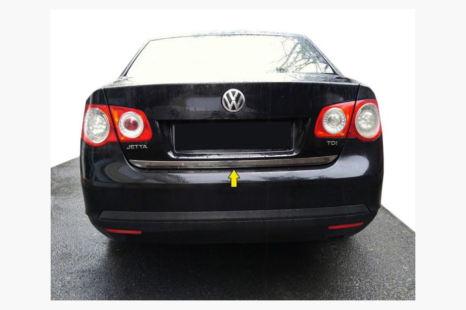 Volkswagen Jetta 2006–2011 Kofferbakrand (RVS) OmsaLine - Italiaans roestvrij staal Image