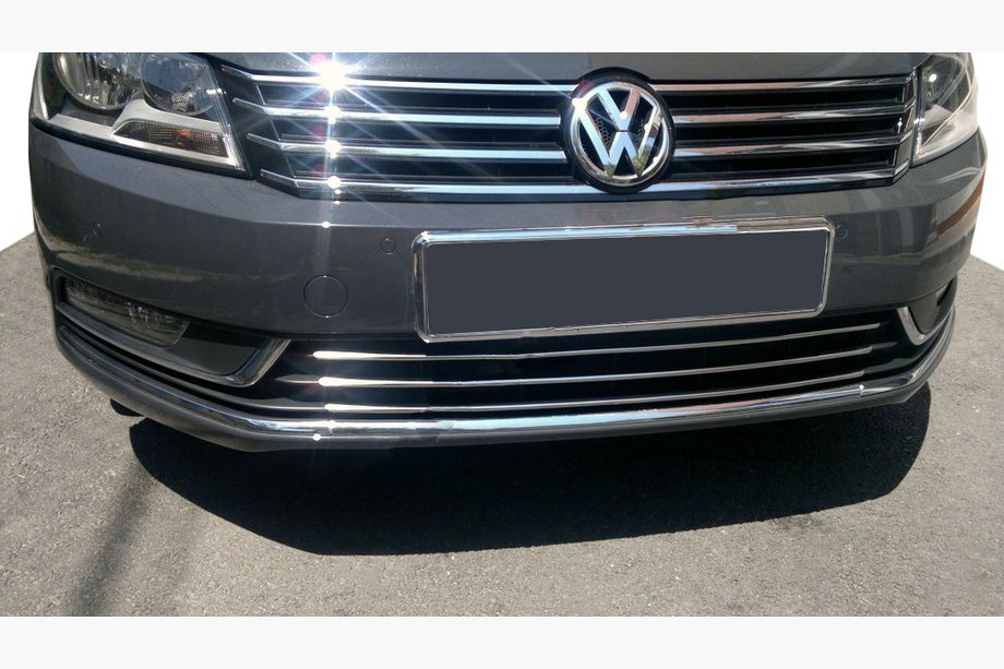Volkswagen Passat B7 2012–2015 AFGEPRIJSD! Sierlijsten voor bumperrooster (RVS) Image
