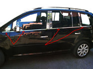 Volkswagen Touran 2010–2015 Buitenste raamlijsten (8-delig, RVS) OmsaLine - Italiaans roestvrij staal foto 1
