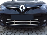 Renault Fluence 2009–2016 Eendelig bumperrooster (2013-2016, RVS) foto 1