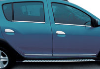Dacia Sandero 2013–2020 RVS deurgreep covers (4 stuks) foto 1