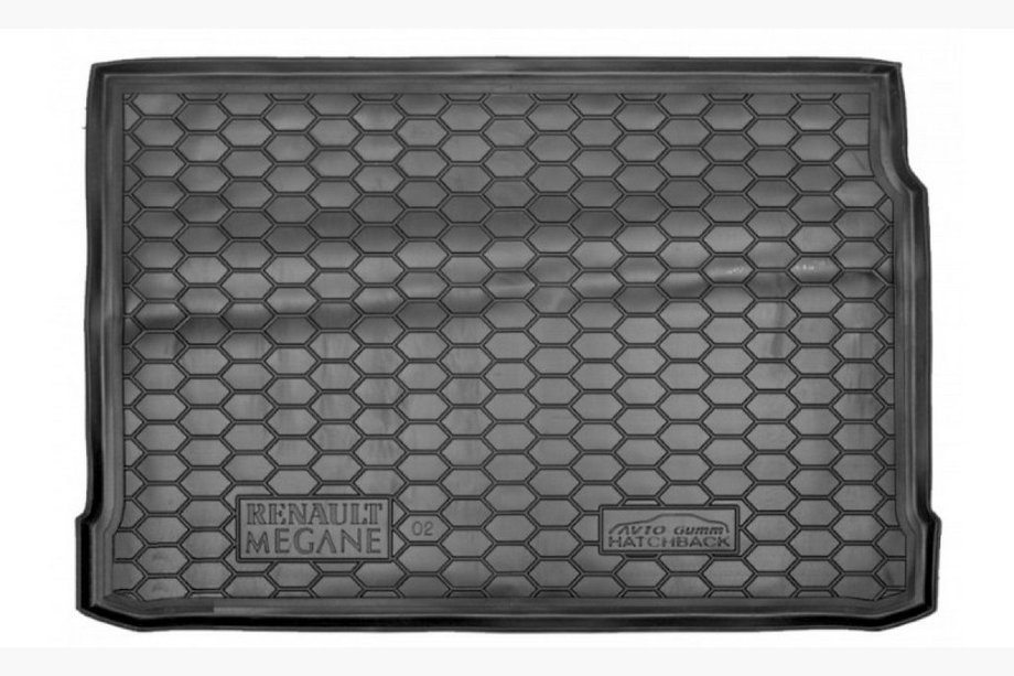 Renault Megane II 2004–2009 Kofferbakmat HB 2002+ (Autogumm, kunststof) Image