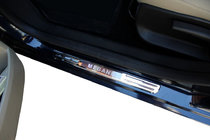 Renault Megane II 2004–2009 Draadloze instaplijsten met verlichting (set 2 st., RVS) foto 1