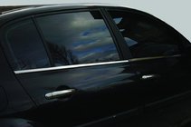 Renault Megane II 2004–2009 Buiten raamomlijsting set (4-delig, RVS) HB, OmsaLine - Italiaans roestvrij staal foto 4