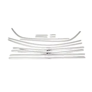 Complete raamomlijsting set (HB, 12-delig, RVS) foto 2