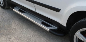 Volkswagen Amarok 2010–2022 Side steps Bosphorus grey OLD (2 st., aluminium) foto 1